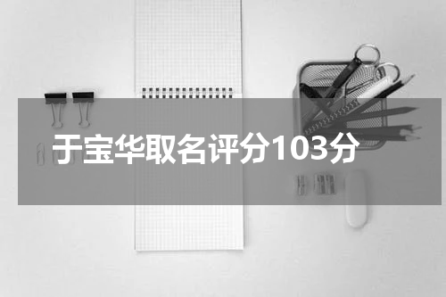 于宝华取名评分103分