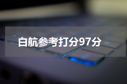 白航参考打分97分