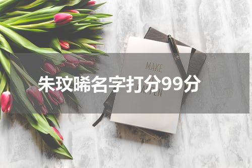 朱玟晞名字打分99分