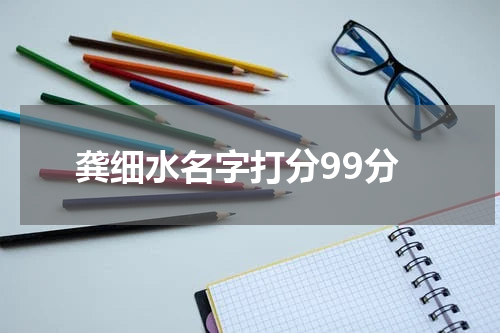 龚细水名字打分99分