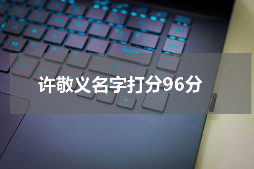 许敬义名字打分96分