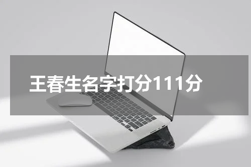 王春生名字打分111分