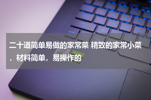 二十道简单易做的家常菜 精致的家常小菜，材料简单，易操作的